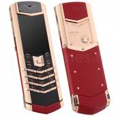 Vertu Signature S Design Red Gold Red Leather