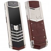 Vertu Signature S Design Steel Brown Crocodile